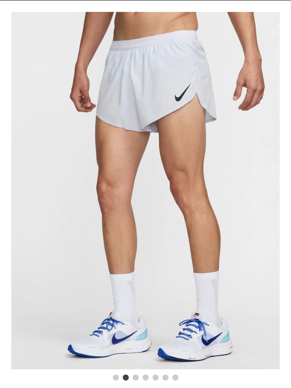 Nike Women’s White Athletic Shorts with Black Swooshes